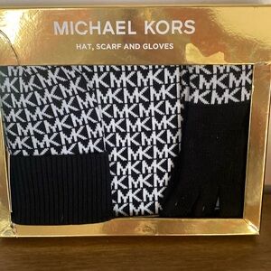 Michael Kors hat, scarf and gloves set